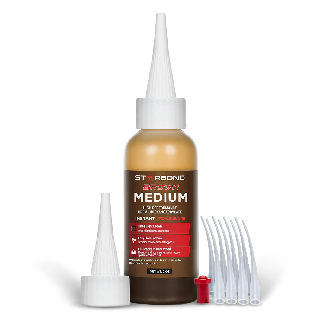 2 oz. BR-150 Brown Medium Starbond CA Glue - BR1502