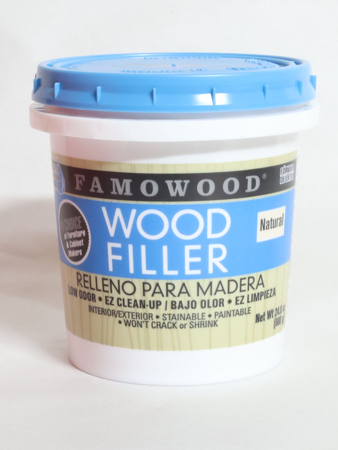 FAMOWOOD WATERBASE WOOD FILLER WALNUT - PINT (40022142) - FAM-WBWAL