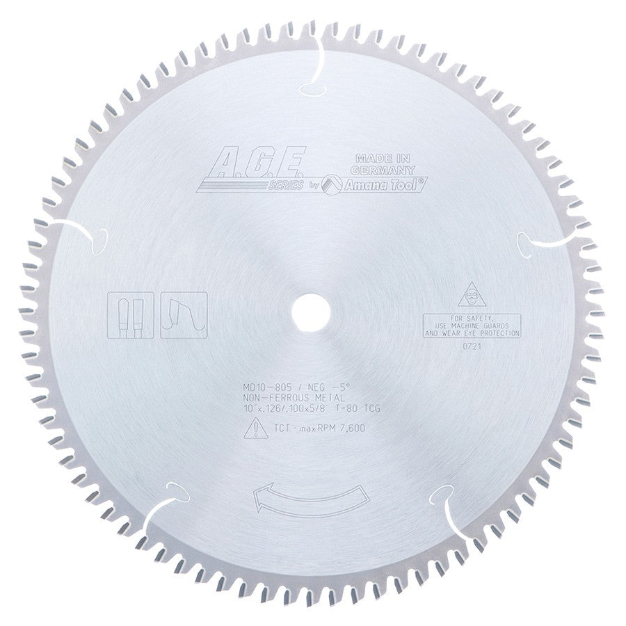 NON-FERROUS 10"x80T 5/8" BORE - MD10-805